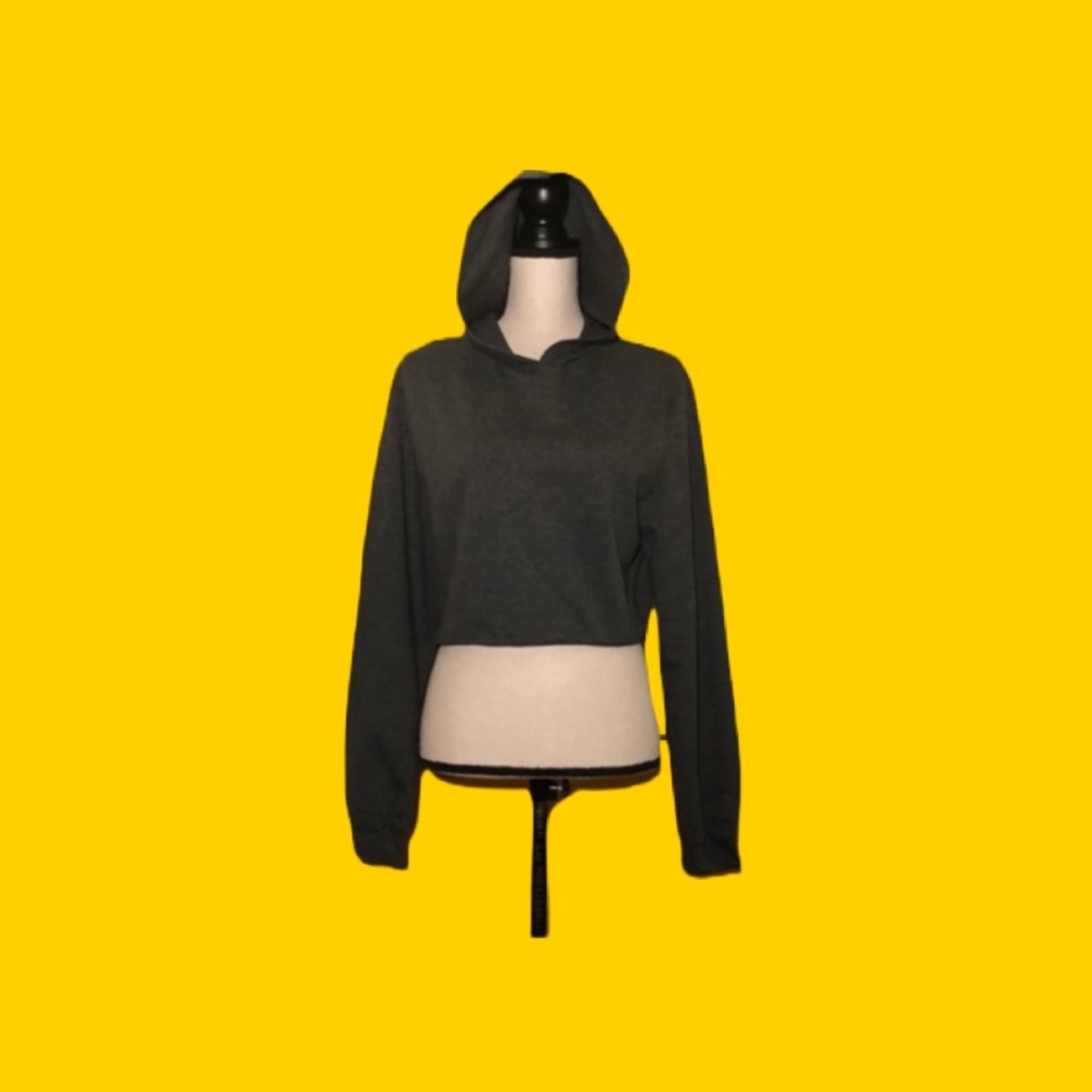 Cherry Mellow cotton crop hoodie